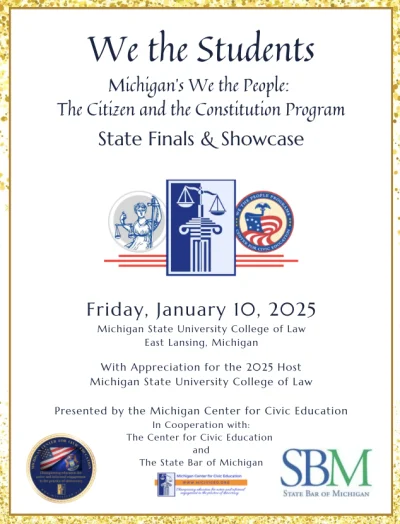 We The People | Michigan Center for Civic Education | MCCE